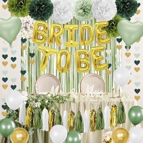 Sage Green Bachelorette Party Decorations