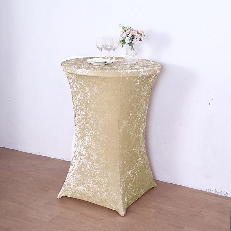 Balsa Circle Velvet Cocktail Table Cover