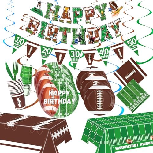 Football Themed Party Set for 24 Guests