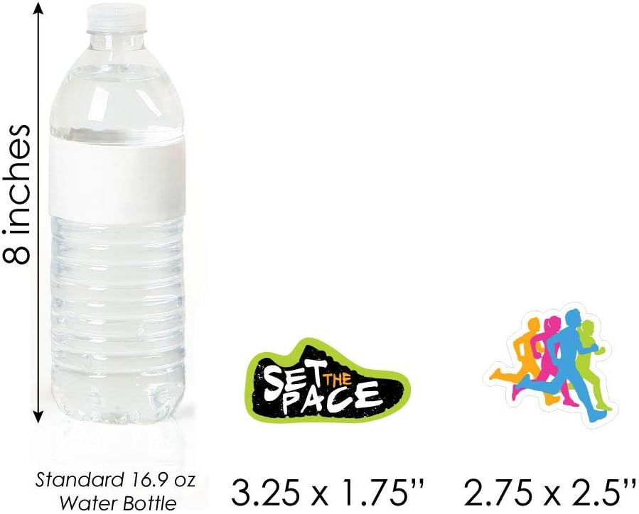 Big Dot of Happiness Running Shaped Cut Outs 24 Count