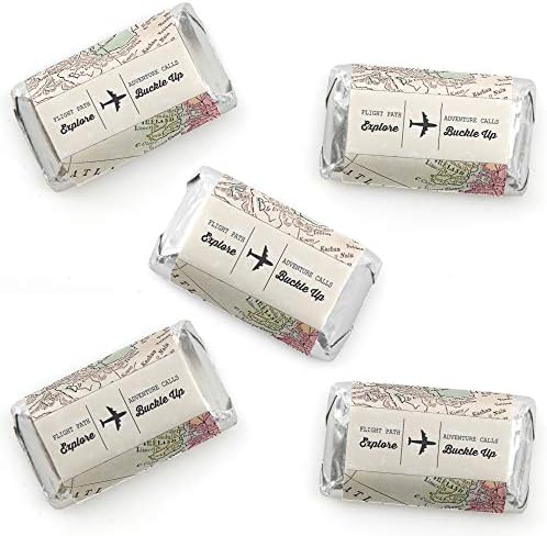 World Awaits Mini Candy Bar Wrappers - 40 Count