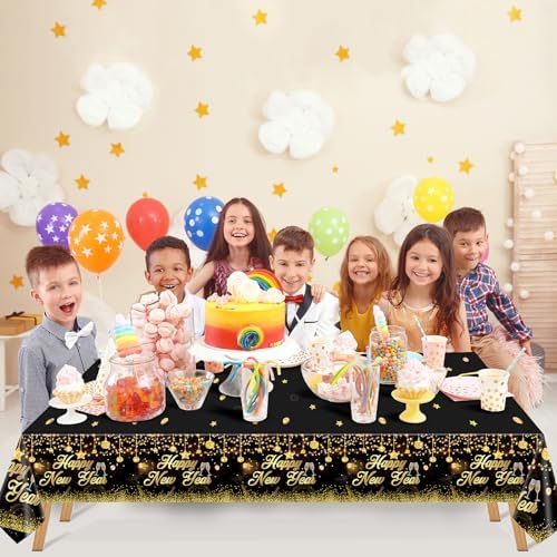 MiniRed Happy New Year Plastic Table Cover 108x54