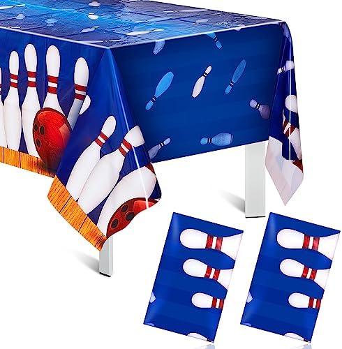 Preboun 2 Pcs Bowling Tablecloth 51x87 Inches