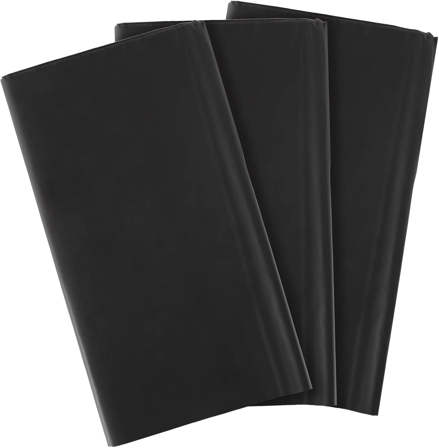 Juvale 3 Pack Black Tablecloth for Rectangle Tables