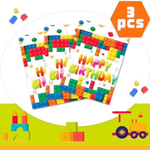 3pcs Building Block Tablecloth 708 x 425