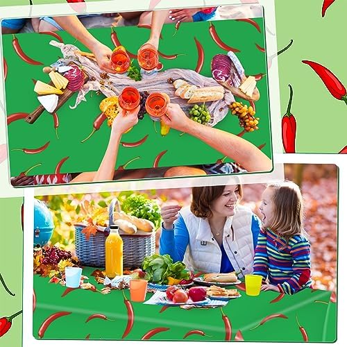 2 Pcs Chili Pepper Tablecovers Cinco De Mayo Decorations
