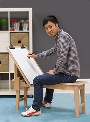 Creative Mark Belgian Art Horse Drawing Easel with Seating and Adjustable Angle