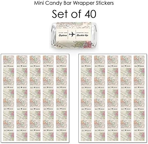 World Awaits Mini Candy Bar Wrappers - 40 Count