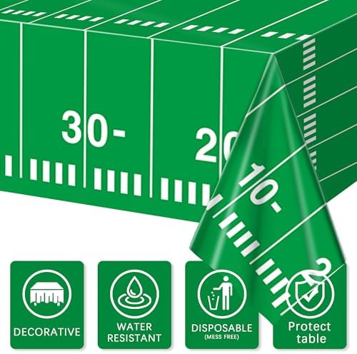 Football Party Decorations 54 X 108 Inch Tablecloth 3 Pack
