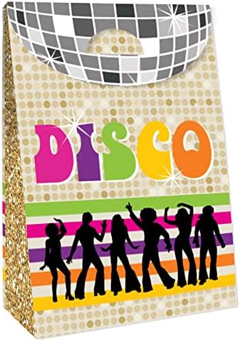 Big Dot of Happiness 70s Disco Party Favor Bag Set of 12