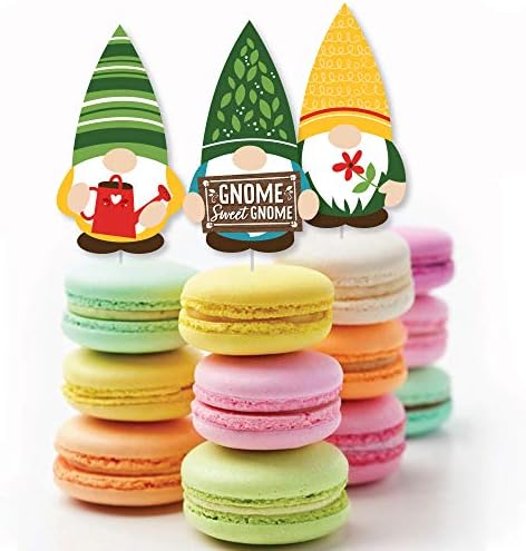 Big Dot of Happiness Garden Gnome Cut Outs - 24 Count DIY Party Supplies