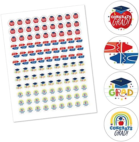 Big Dot of Happiness Graduation Candy Sticker Favors