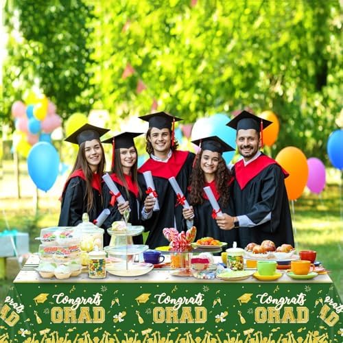 Chiazllta 3 Pack Graduation Tablecloths Class of 2025 Decorations