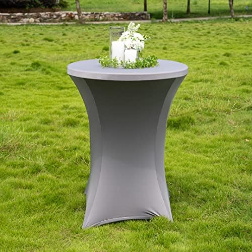 Restaurantware Round Table Cover 32x43 Inch Spandex and Polyester