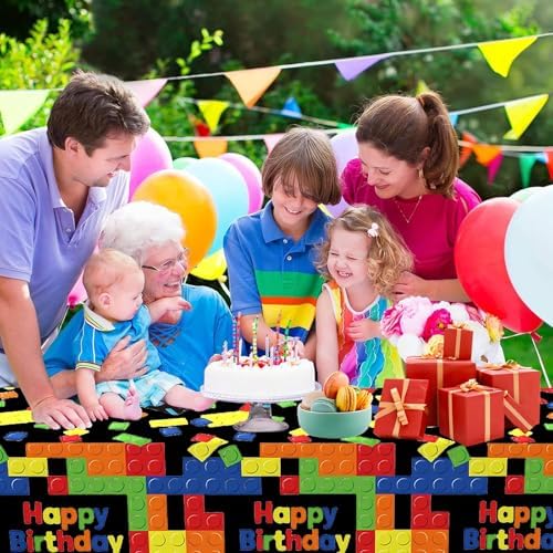 OQOQ Building Block Tablecloth 3 Packs Black