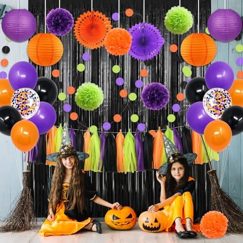 Hocus Pocus Halloween Decorations 51pcs Kit