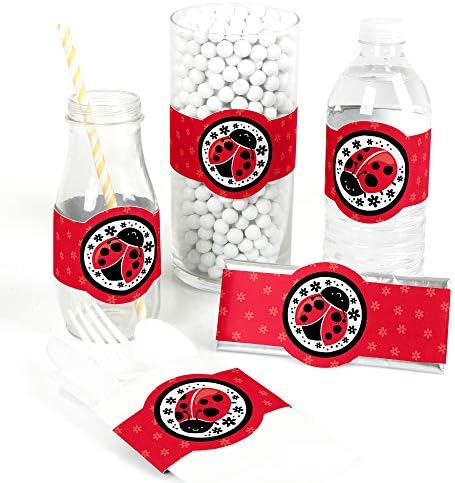 Happy Little Ladybug DIY Party Wrappers Set 15