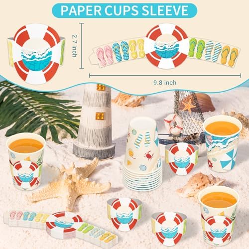 DYLIVeS Summer Party Supplies Pack for 24 Guests
