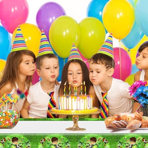 2 Pack Ben Birthday Plastic Table Covers for Kids