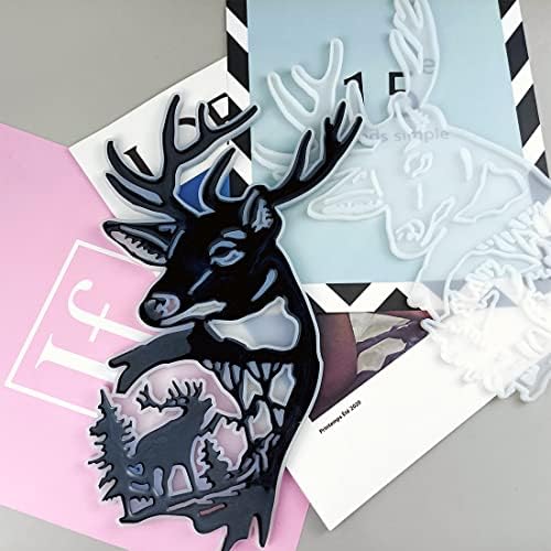 Deer Wall Decor Resin Casting Mold for DIY Art