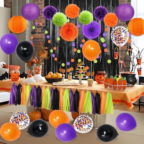 Hocus Pocus Halloween Decorations 51pcs Kit