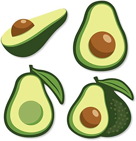 Hello Avocado DIY Fiesta Party Cut-Outs 24 Count