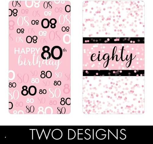 Distinctivs 80th Birthday Candy Bar Wrappers 42 Count