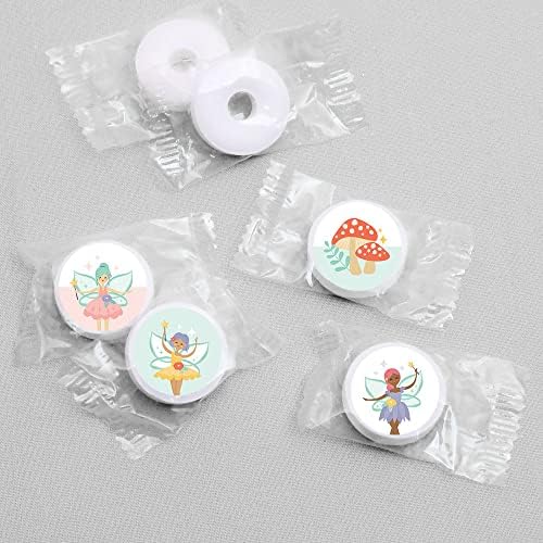 Big Dot of Happiness Lets Be Fairies Round Candy Stickers - 108 per Sheet