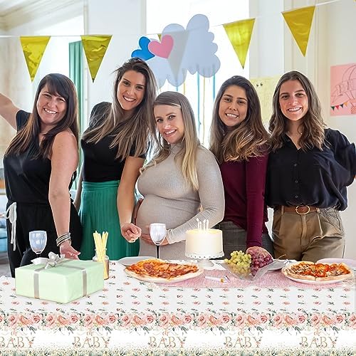 Mocsicka 3 Piece Baby Shower Tablecloths Set