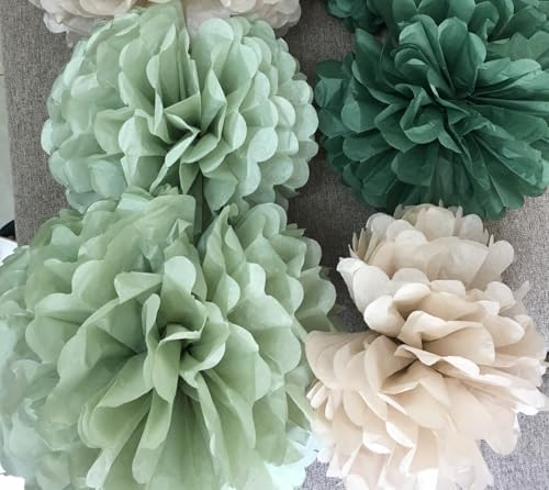 Green Gold Birthday Decorations Kit