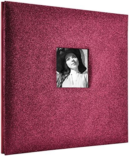 MCS 10-Page Glitter Scrapbook Album Red Wine