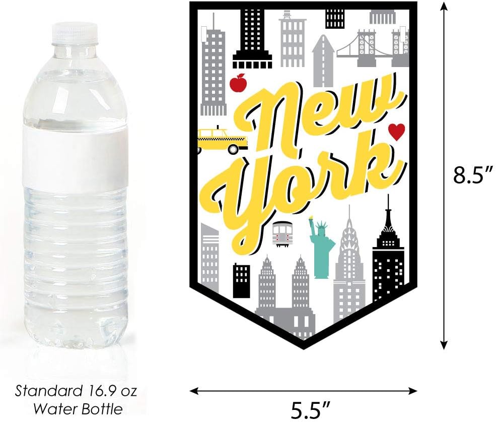 NYC Cityscape Birthday Bunting Banner Decor