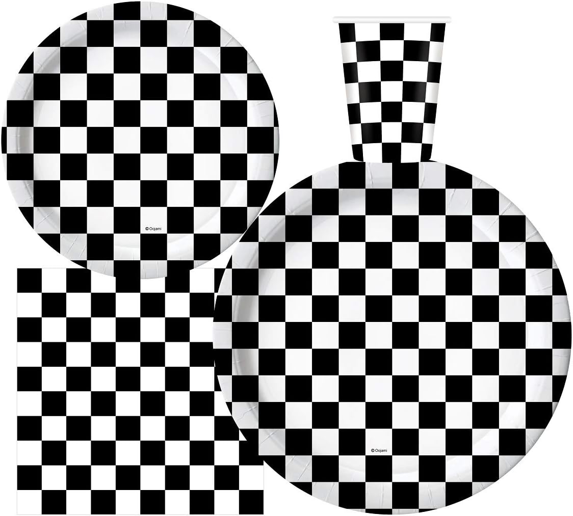 Oojami 120 Piece Race Car Party Pack