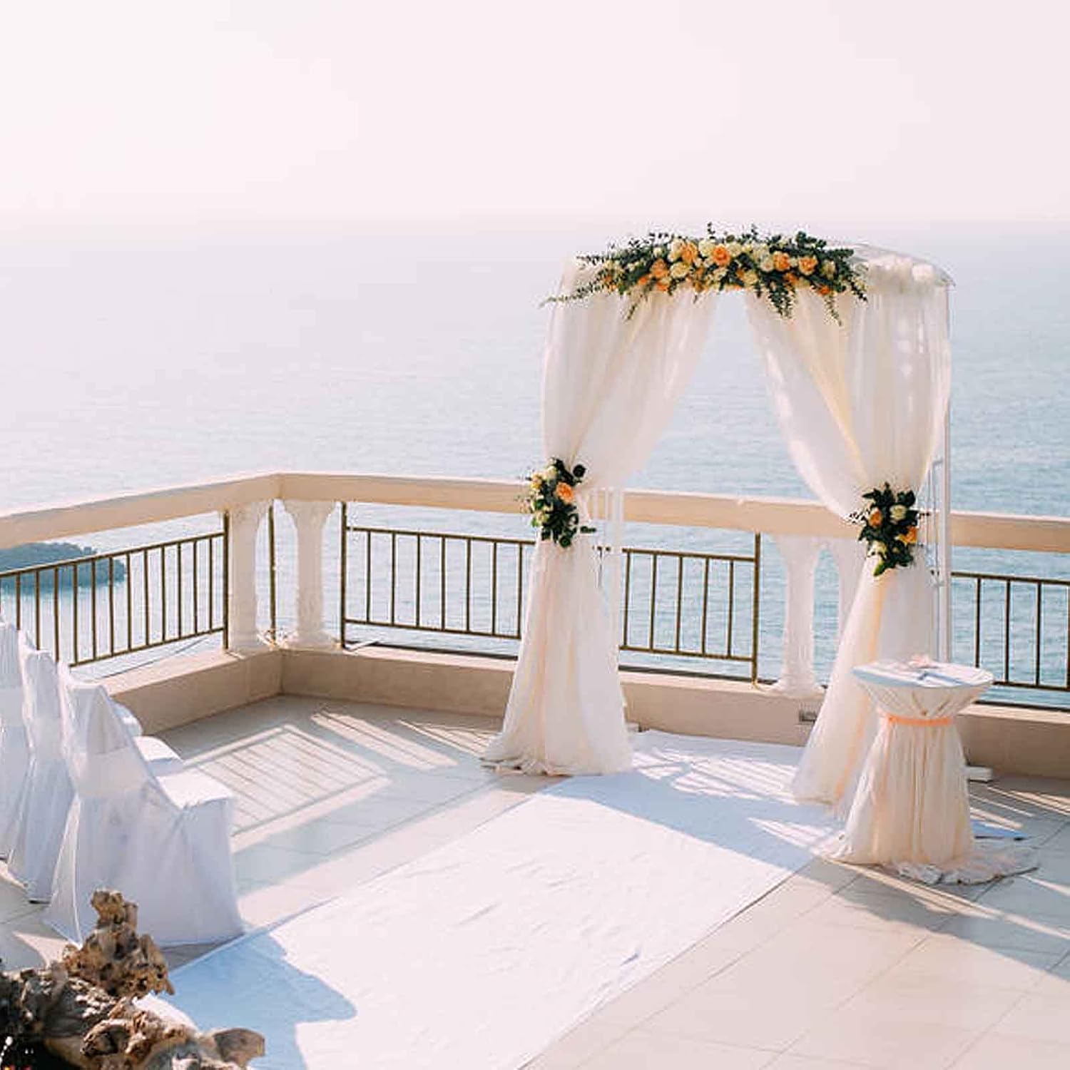 White Wedding Aisle Runner for Indoor and Outdoor Events