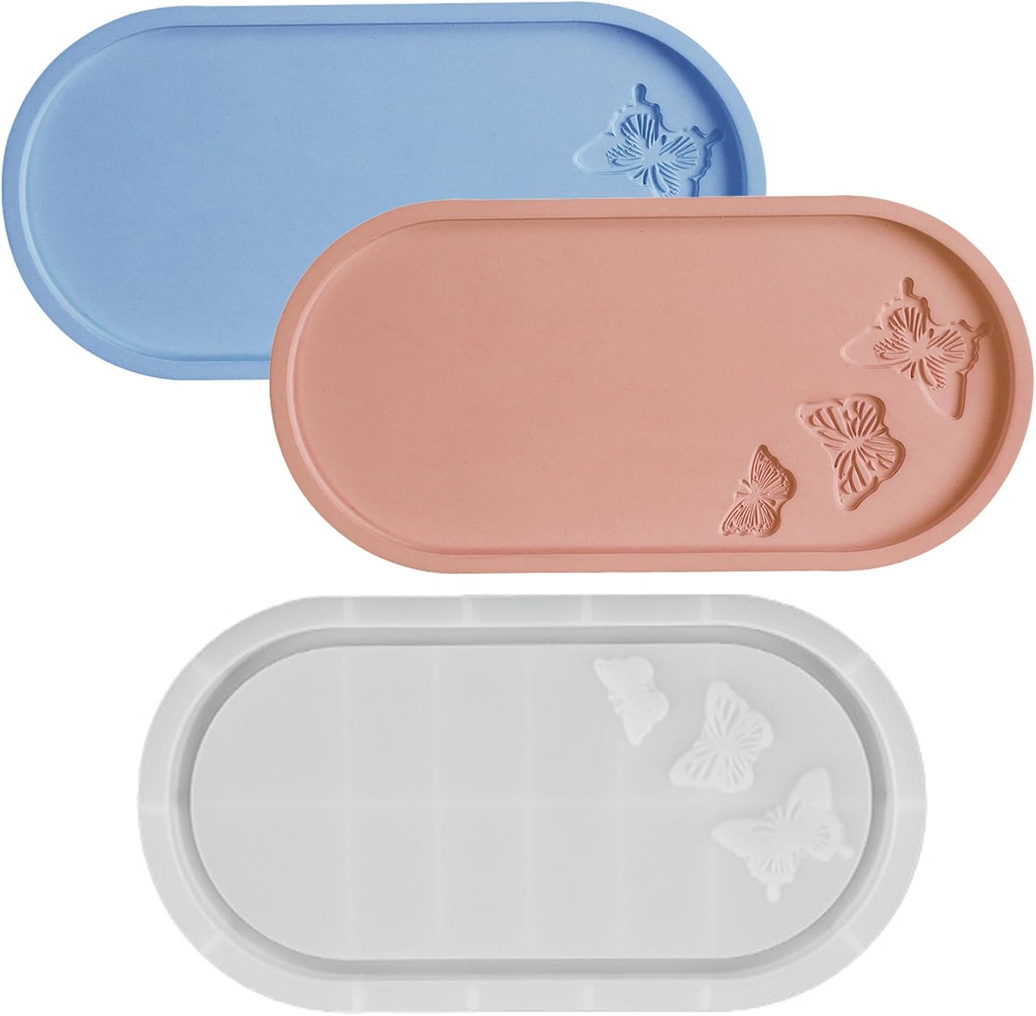 Butterfly Carved Tray Resin Mold for DIY Art and Crafts