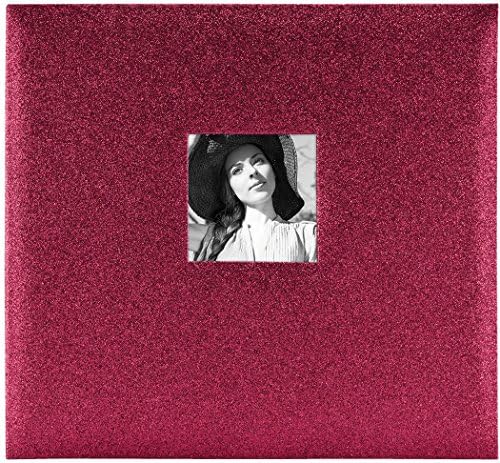 MCS 10-Page Glitter Scrapbook Album Red Wine