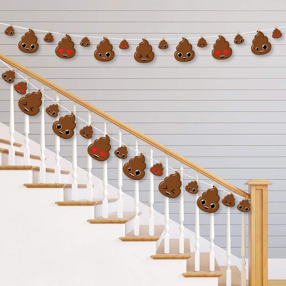 Poop Emoji Party DIY Decor Kit - 44 Pieces