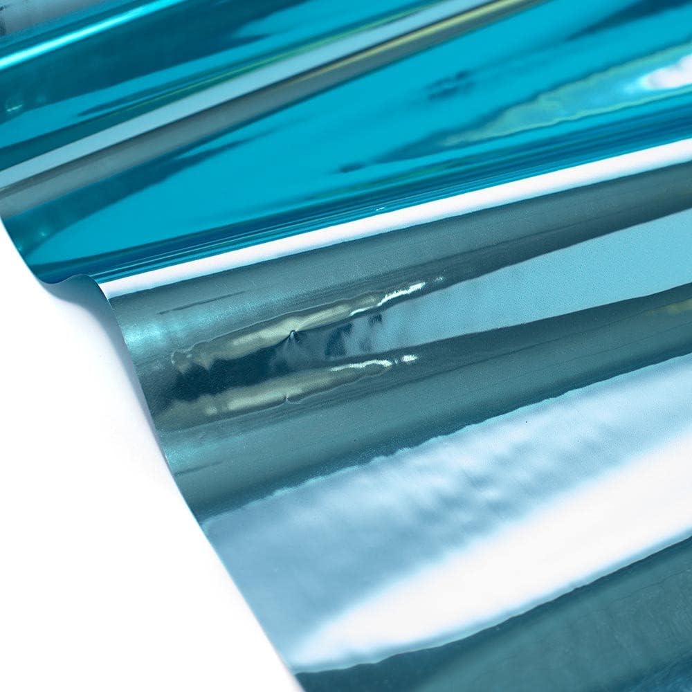 Light Blue Shiny Metallic PVC Roll for Wedding Decorations