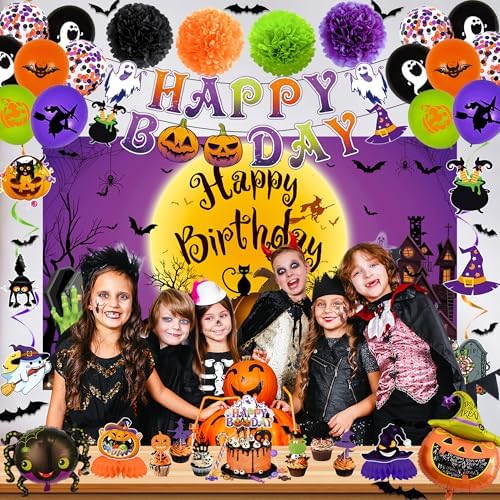 Trgowaul Halloween Birthday Party Decor Set 50pcs
