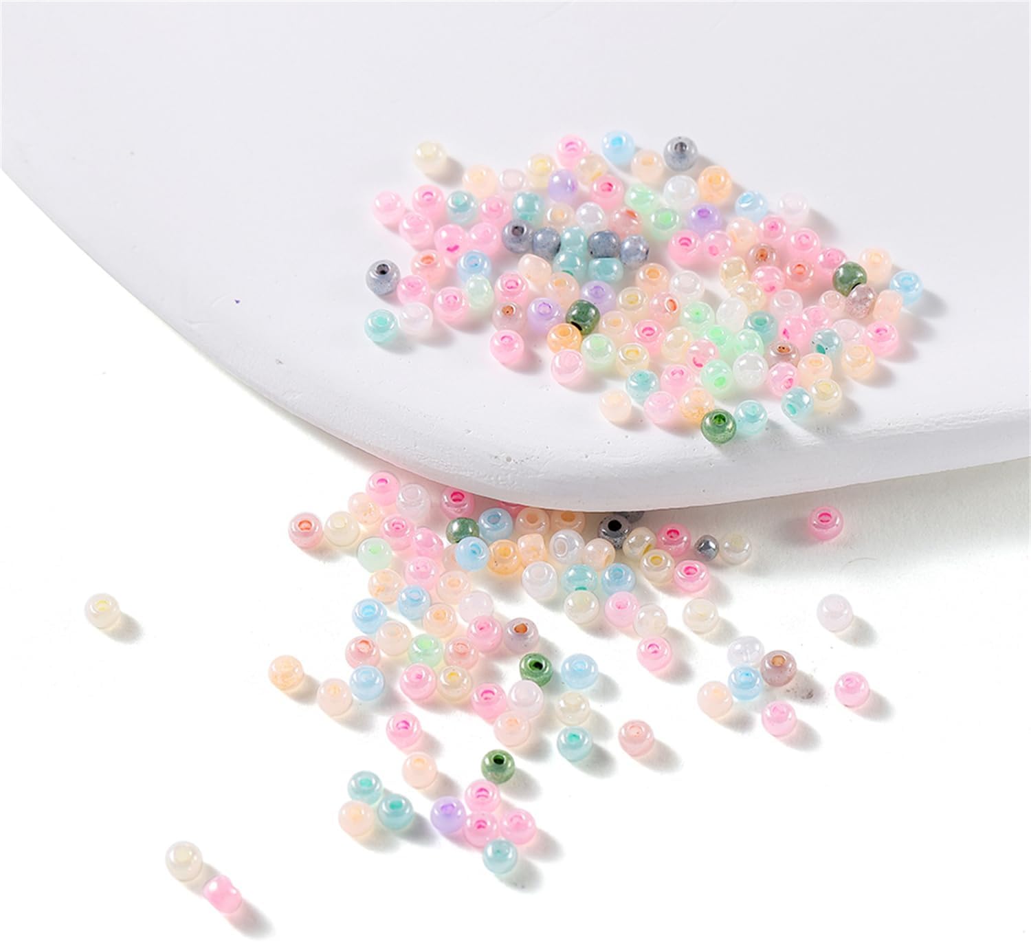 500 Pcs 3mm Glass Seed Beads for Jewelry Making