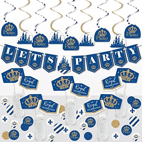 Royal Prince Charming Decor Galore Party Pack 51 Pieces