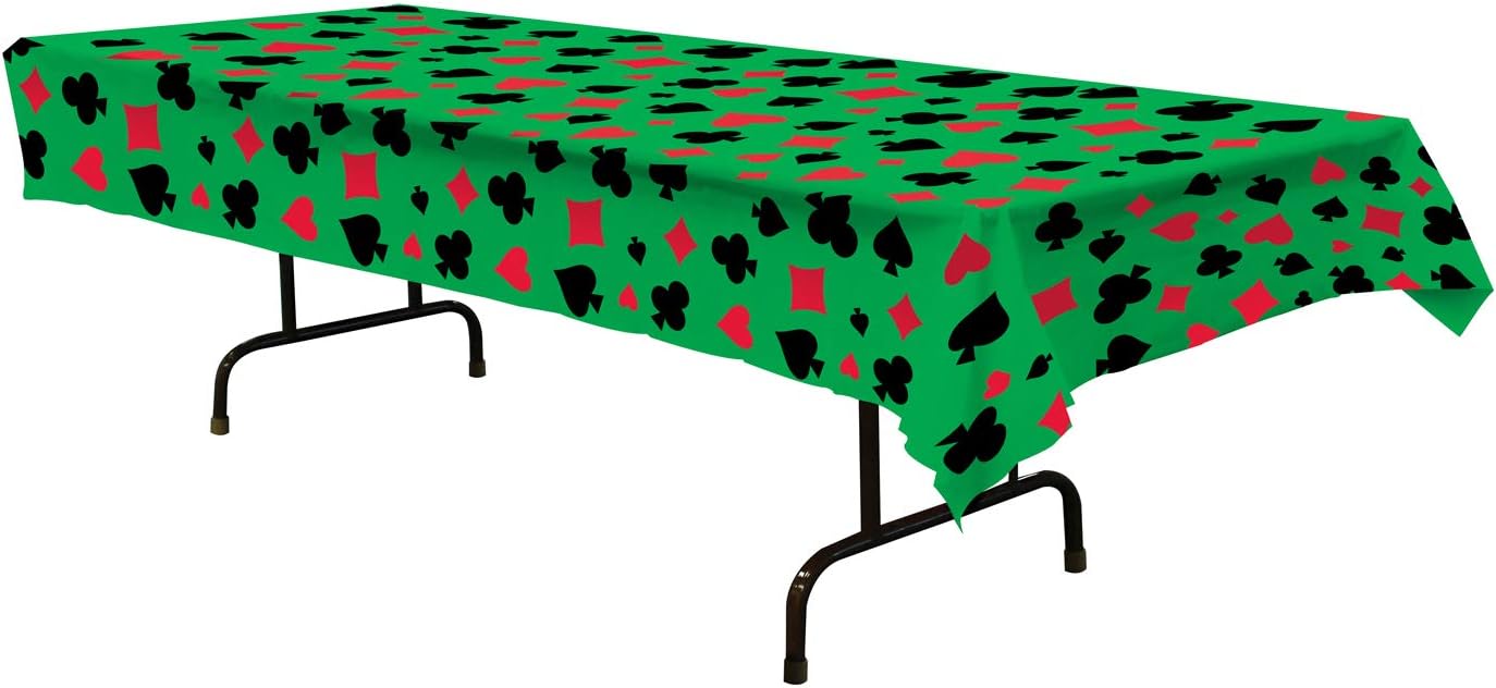 Beistle Casino Table Cover 54 x 108 - Party Decor