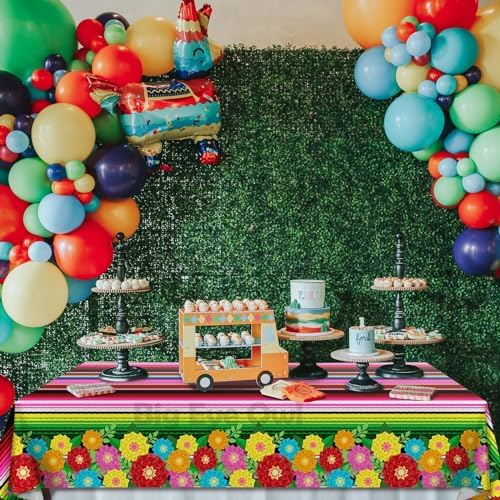 Mexican Fiesta Plastic Tablecloth 54x108 Inch