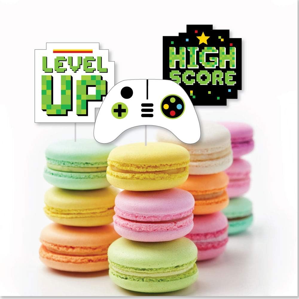 Game Zone DIY Pixel Party Cut Outs 24 Count
