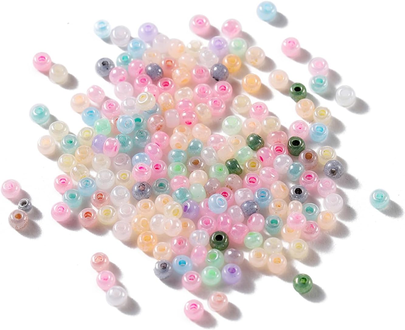 500 Pcs 3mm Glass Seed Beads for Jewelry Making