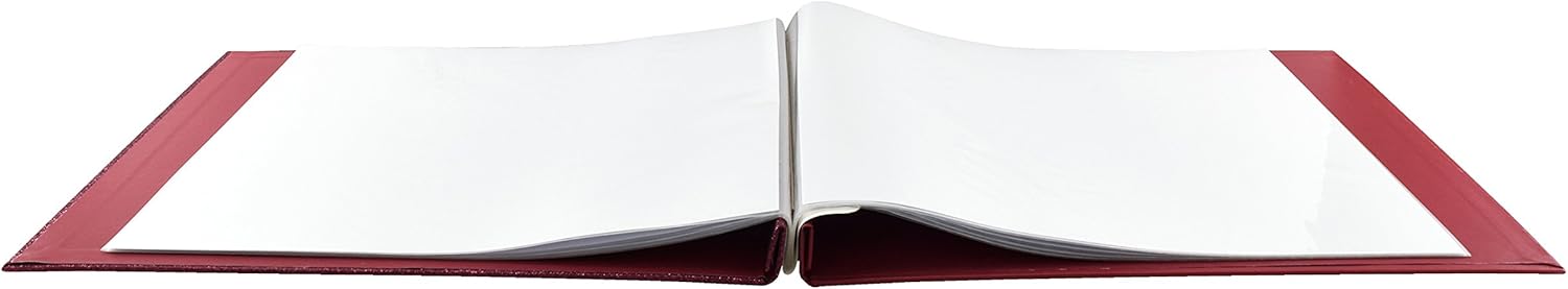 MCS 10-Page Glitter Scrapbook Album Red Wine