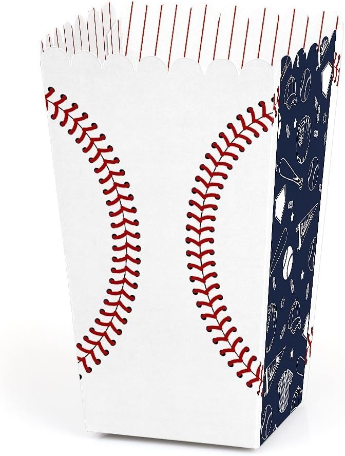Big Dot of Happiness Batter Up Baseball Treat Boxes Set of 12