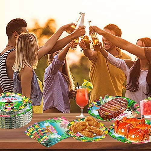 180PCS Hawaiian Aloha Party Set for 60 Guests