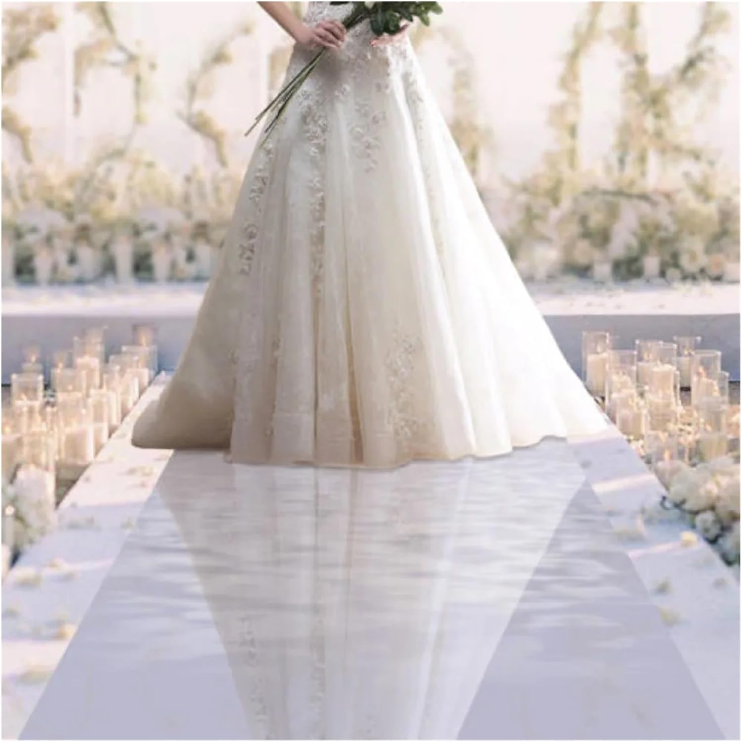 65x3ft Smooth Mirror Rug Aisle Runner Wedding Decor