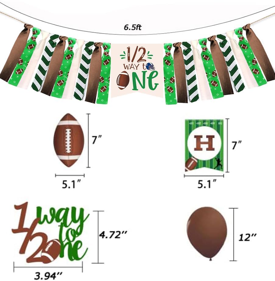 Football Half Time Banner Highchair Decor